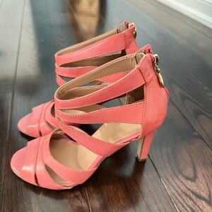 Women's Pink Strappy Heels
